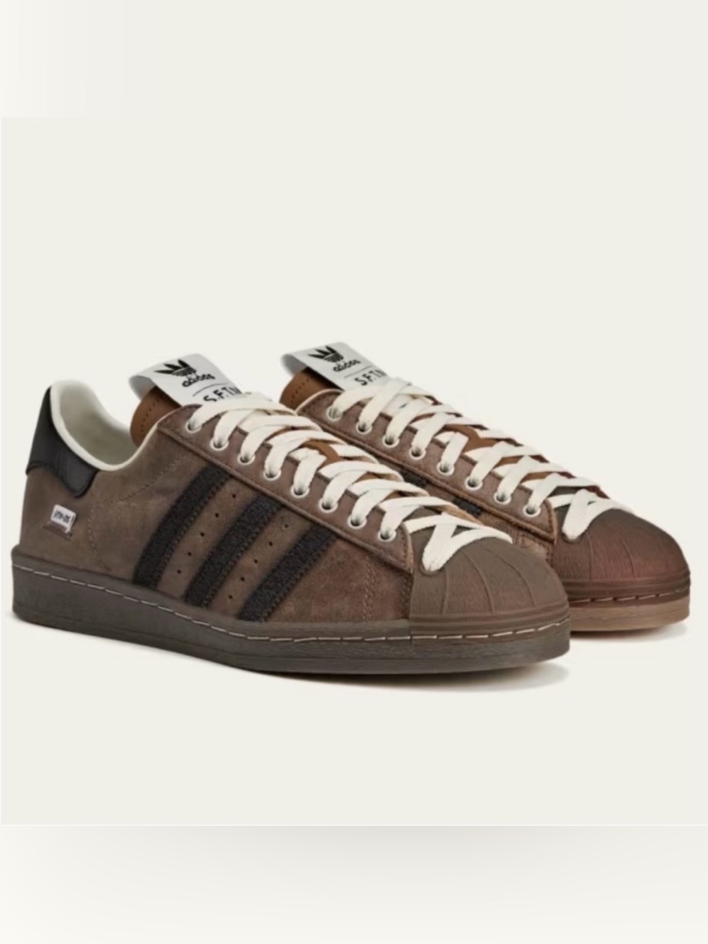 ADIDAS X SONG FOR THE MUTE Superstar 82 Crown Brown Sneakers Brown Size 12 Men